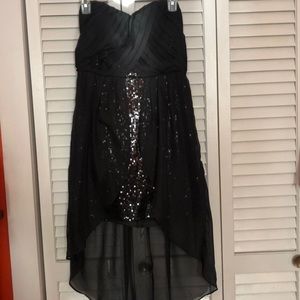 Strapless High-Low Dress